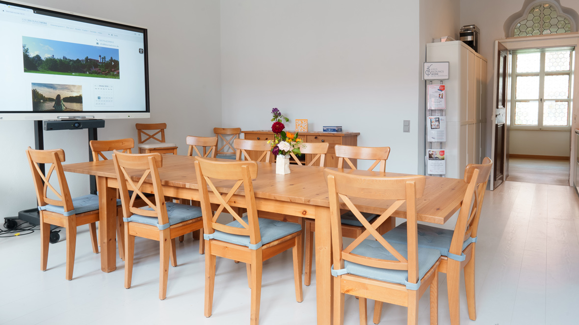 Auch kleinere Gruppen können in den Räumlichkeiten des Kreisbildungswerk Bad Tölz-Wolfratshausen geschult werden